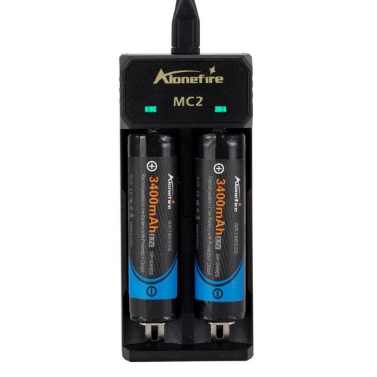 MC2 Battery Charger 2 Slot Universal Smart Chargering for Rechargeable Batteries Li-ion 18650 26650 14500 MC2 Battery Charger 2 Slot Universal Smart Chargering for Rechargeable Batteries Li-ion 18650 26650 14500