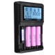 AC04 LCD Display AC/DC Smart Intelligent Universal Li-ion NiMH Flashlight Battery Charger For 18650 26650 21700 AA AAA Battery