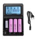 AC04 LCD Display AC/DC Smart Intelligent Universal Li-ion NiMH Flashlight Battery Charger For 18650 26650 21700 AA AAA Battery AC04 LCD Display AC/DC Smart Intelligent Universal Li-ion NiMH Flashlight Battery Charger For 18650 26650 21700 AA AAA Battery