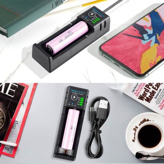 MC01 2 in1 USB Charging Mini Battery Charger Portable Mobile Phone Power Bank Current Optional Charger For 18650 21700 26650 Li-ion Battery MC01 2 in1 USB Charging Mini Battery Charger Portable Mobile Phone Power Bank Current Optional Charger For 18650 21700 26650 Li-ion Battery