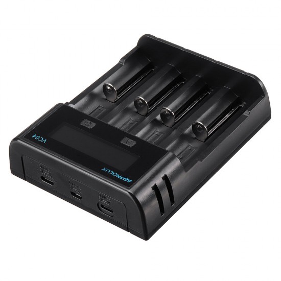 VC04 Micro Type-C 2A Quick Charge Li-ion Ni-MH Battery Charger Current Optional USB Charger For 18650 26650 21700 AA AAA Battery VC04 Micro Type-C 2A Quick Charge Li-ion Ni-MH Battery Charger Current Optional USB Charger For 18650 26650 21700 AA AAA Battery
