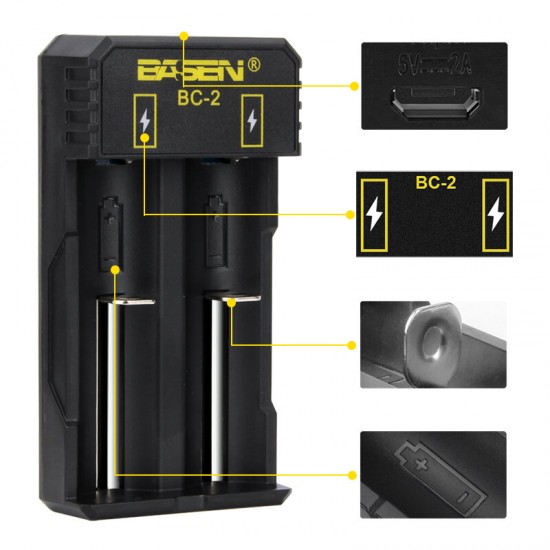 BC-2 DC 5V 1A Fast Charging Universal Battery Charger LED Flashlight Li-ion Battery Charger For 18650 20700 21700 26650 BC-2 DC 5V 1A Fast Charging Universal Battery Charger LED Flashlight Li-ion Battery Charger For 18650 20700 21700 26650