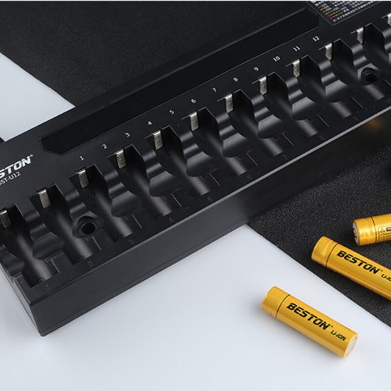 U12 12-Slot Smart Universal AA Li-ion Ni-MH Battery Charger Multiple Protection Flashlight Microphone Battery Charger U12 12-Slot Smart Universal AA Li-ion Ni-MH Battery Charger Multiple Protection Flashlight Microphone Battery Charger