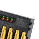 U12 12-Slot Smart Universal AA Li-ion Ni-MH Battery Charger Multiple Protection Flashlight Microphone Battery Charger