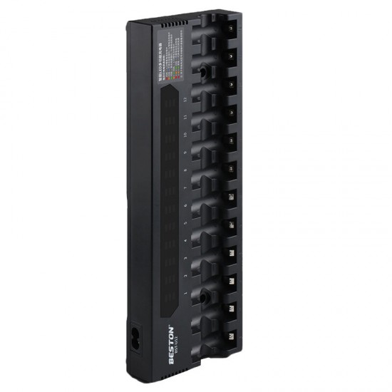 U12 12-Slot Smart Universal AA Li-ion Ni-MH Battery Charger Multiple Protection Flashlight Microphone Battery Charger U12 12-Slot Smart Universal AA Li-ion Ni-MH Battery Charger Multiple Protection Flashlight Microphone Battery Charger
