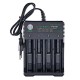 4 Slot 18650/14500/16650/16340 Li-ion Battery Charger EU Plug AC Plug Portable Charger