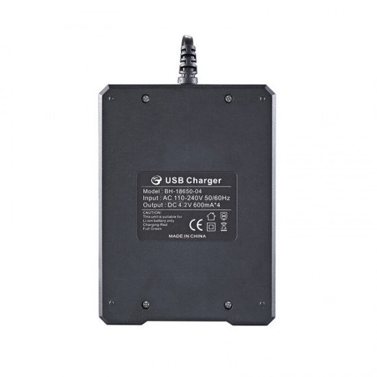4 Slot 18650/14500/16650/16340 Li-ion Battery Charger EU Plug AC Plug Portable Charger