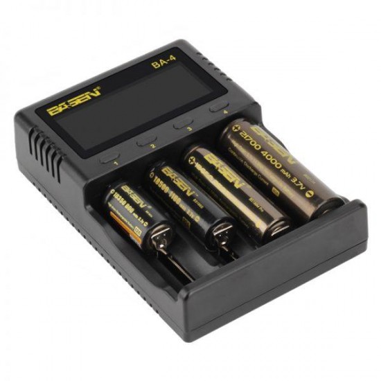 BA-4 Battery Charger LCD Screen US Plug LCD Display Charger For 26650 21700 20700 18650 18490 18350 17670 17500 16340(RCR123) 14500 10440 Battery BA-4 Battery Charger LCD Screen US Plug LCD Display Charger For 26650 21700 20700 18650 18490 18350 17670 17500 16340(RCR123) 14500 10440 Battery