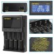BA-4 Battery Charger LCD Screen US Plug LCD Display Charger For 26650 21700 20700 18650 18490 18350 17670 17500 16340(RCR123) 14500 10440 Battery BA-4 Battery Charger LCD Screen US Plug LCD Display Charger For 26650 21700 20700 18650 18490 18350 17670 17500 16340(RCR123) 14500 10440 Battery