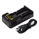 BO2 Smart Li-ion Battery Charger for 14500 18650 26650 21700 Battery