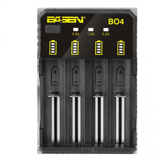 BO4 4Colors Smart Li-ion Battery Charger for 14500 18650 26650 21700 Battery