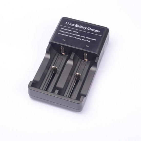 4.2V 1A 2 Slots Universal Li-ion Battery Charger USB Fast Charge For 32650/ 26650/18650/18350/18490/18500/17670/17500/16340/14500/10440 4.2V 1A 2 Slots Universal Li-ion Battery Charger USB Fast Charge For 32650/ 26650/18650/18350/18490/18500/17670/17500/16340/14500/10440