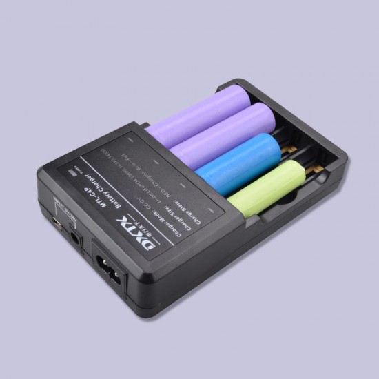 K135 4.2V 1A 4 Slots Auto Stop Protection Universal Li-ion Battery Charger USB Fast Charge For 18650/16340/14500