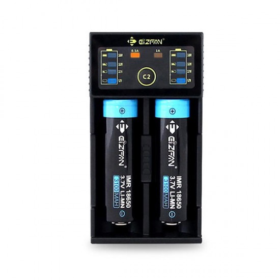 C2 2 Slots USB Battery Charger LED Display Screen Charger For AAA Rechargeable Battery C2 2 Slots USB Battery Charger LED Display Screen Charger For AAA Rechargeable Battery
