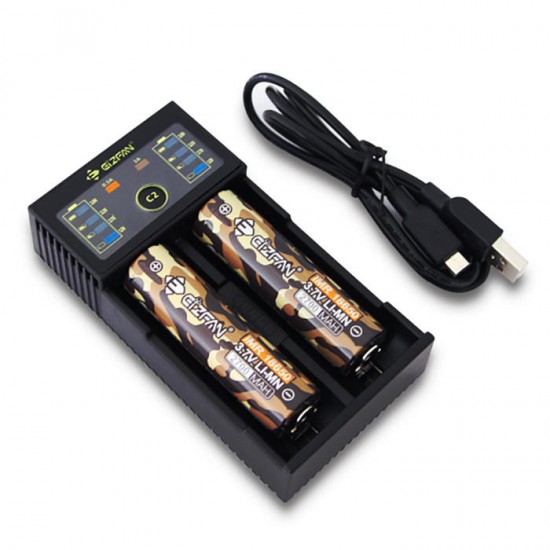 C2 2 Slots USB Battery Charger LED Display Screen Charger For AAA Rechargeable Battery C2 2 Slots USB Battery Charger LED Display Screen Charger For AAA Rechargeable Battery