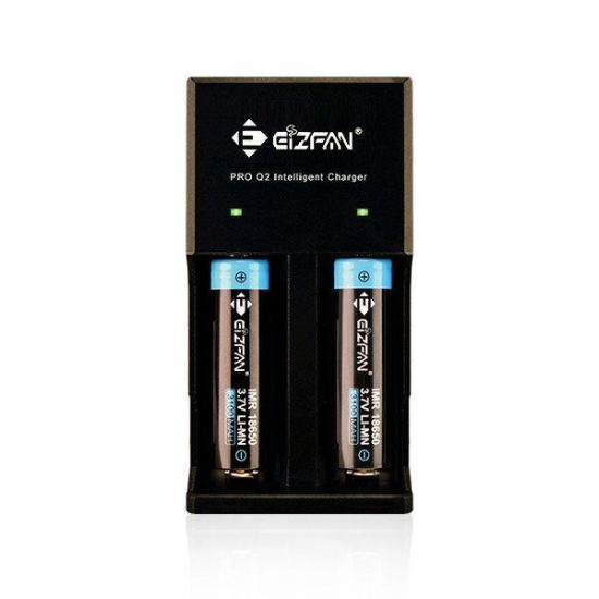 Pro Q2 2 Slots Battery Charger Smart Charger For 18650 20700 21700 26650 Battery US/EU Plug Pro Q2 2 Slots Battery Charger Smart Charger For 18650 20700 21700 26650 Battery US/EU Plug