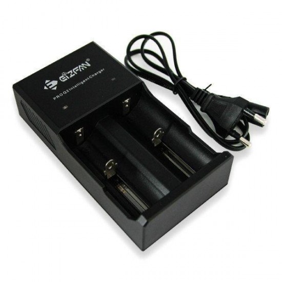 Pro Q2 2 Slots Battery Charger Smart Charger For 18650 20700 21700 26650 Battery With EU/US Plug Pro Q2 2 Slots Battery Charger Smart Charger For 18650 20700 21700 26650 Battery With EU/US Plug