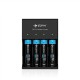 Pro Q4 4 Slots Battery Charger For 18650 20700 21700 Battery US/EU Plug Pro Q4 4 Slots Battery Charger For 18650 20700 21700 Battery US/EU Plug
