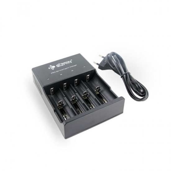 Pro Q4 4 Slots Battery Charger For 18650 20700 21700 Battery US/EU Plug