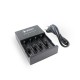 Pro Q4 4 Slots Battery Charger For 18650 20700 21700 Battery US/EU Plug Pro Q4 4 Slots Battery Charger For 18650 20700 21700 Battery US/EU Plug