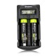 WF1 LED Display Screen Charger 2 Slots USB Battery Charger 1Ax1 0.5Ax2 0.25Ax2 For 20700 Battery