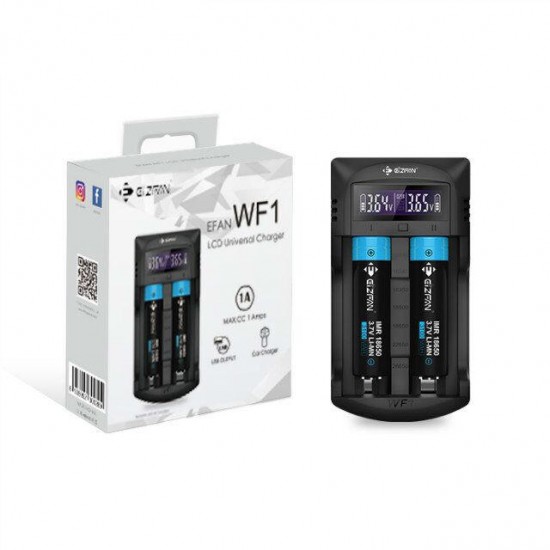 WF1 LED Display Screen Charger 2 Slots USB Battery Charger 1Ax1 0.5Ax2 0.25Ax2 For 20700 Battery WF1 LED Display Screen Charger 2 Slots USB Battery Charger 1Ax1 0.5Ax2 0.25Ax2 For 20700 Battery