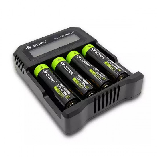 X4 LCD USB Universal Battery Charger 4 Slots Small Li-ion Charger For Li-ion/NiMh/Lifepo4/18650/26650 Rechargeable Battery