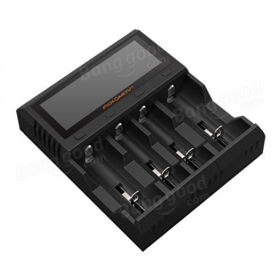 A4 LCD Display High Current Quick Charge Intelligent Battery Charger 4Slots