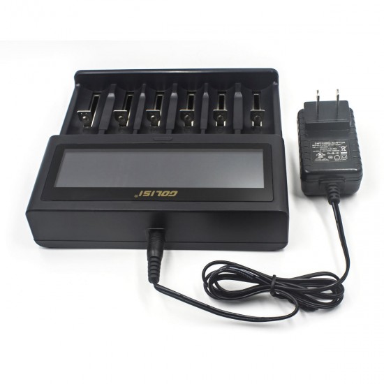 S6 LCD Display Rapid Smart Ni-mh / Ni-cd Battery Charger 18650 26650 18350 16340 21700 S6 LCD Display Rapid Smart Ni-mh / Ni-cd Battery Charger 18650 26650 18350 16340 21700