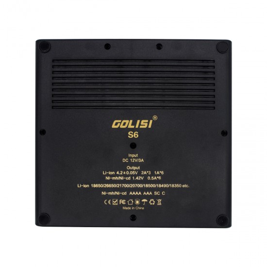 S6 LCD Display Rapid Smart Ni-mh / Ni-cd Battery Charger 18650 26650 18350 16340 21700 S6 LCD Display Rapid Smart Ni-mh / Ni-cd Battery Charger 18650 26650 18350 16340 21700