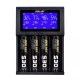 i4 LCD Screen Display USB Charging Intelligent 2A Fast Battery Charger Li-ion NIMH Batteries