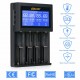 i4 LCD Screen Display USB Charging Intelligent 2A Fast Battery Charger Li-ion NIMH Batteries i4 LCD Screen Display USB Charging Intelligent 2A Fast Battery Charger Li-ion NIMH Batteries