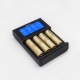 i4 LCD Screen Display USB Charging Intelligent 2A Fast Battery Charger Li-ion NIMH Batteries