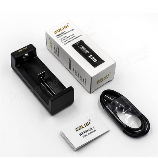 Needle 1 LED Light Display USB Port Smart Lite Battery Charger For Li-ion/Ni-mh/Ni-cd Battery