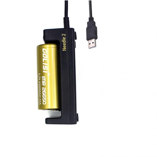 Needle 2 LED Indi USB Port Smart Lite Battery Charger For Li-ion Battery 2Slots Needle 2 LED Indi USB Port Smart Lite Battery Charger For Li-ion Battery 2Slots