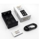Needle 2 LED Indi USB Port Smart Lite Battery Charger For Li-ion Battery 2Slots Needle 2 LED Indi USB Port Smart Lite Battery Charger For Li-ion Battery 2Slots