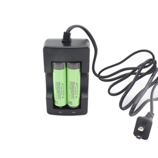 HXY-02 LED Light Display Rapid Smart Charger For 18650/18650B Battery 2Slots US Plug