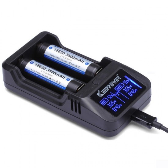 L2 LCD Display Intelligent Li-ion Rechargeable Battery Charger