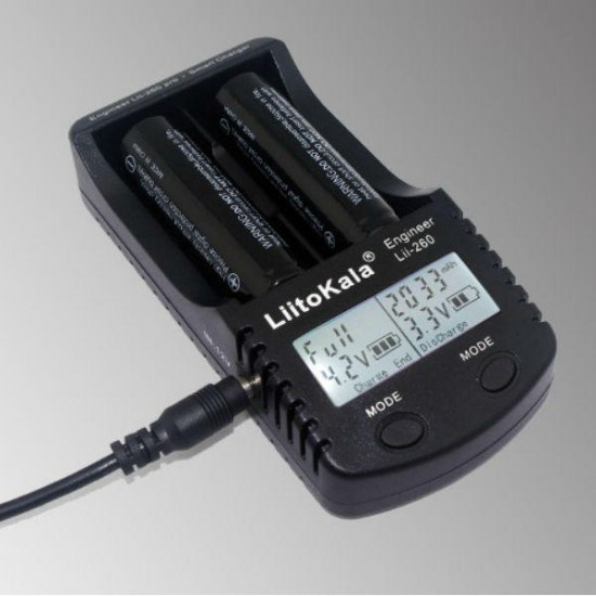 Lii-260 18650/26650 LCD Smartest Li-ion Battery Charger Lii-260 18650/26650 LCD Smartest Li-ion Battery Charger