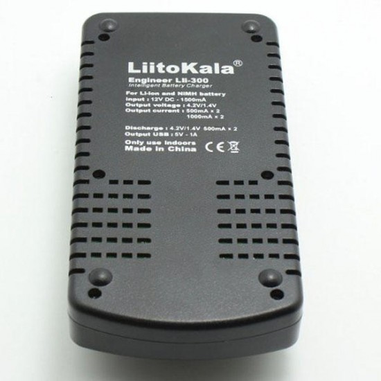 Lii-300 1.2V/3.7V Li-ion And NiMH LCD Smartest Battery Charger