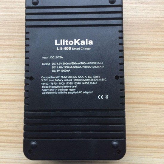 Lii-400 1.2V/3.7V Li-ion And NiMH LCD Smartest Battery Charger