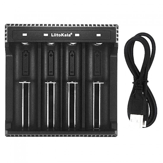 Lii-L4 4.2V 18650 26650 Battery Charger 4 Slot USB Charger
