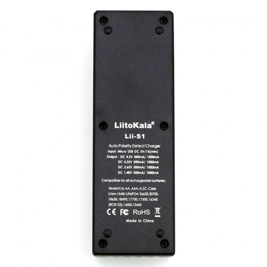 Lii-S1 Intelligent LCD Display USB Battery Charger for 18650 26650 14500 21700 Battery Lii-S1 Intelligent LCD Display USB Battery Charger for 18650 26650 14500 21700 Battery