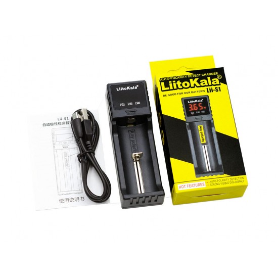 Lii-S1 Intelligent LCD Display USB Battery Charger for 18650 26650 14500 21700 Battery Lii-S1 Intelligent LCD Display USB Battery Charger for 18650 26650 14500 21700 Battery