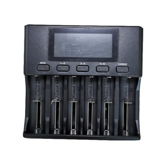 Lii-S6 18650 3.7V Lithium Charger 6 Slots LCD Screen Display Smartest Battery Charger US/EU Plug Lii-S6 18650 3.7V Lithium Charger 6 Slots LCD Screen Display Smartest Battery Charger US/EU Plug