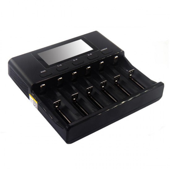 Lii-S6 18650 3.7V Lithium Charger 6 Slots LCD Screen Display Smartest Battery Charger US/EU Plug Lii-S6 18650 3.7V Lithium Charger 6 Slots LCD Screen Display Smartest Battery Charger US/EU Plug
