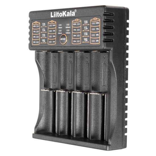 Lii-402 Micro USB DC 5V 4Slots 18650/26650/16340/14500 Battery Charger Lii-402 Micro USB DC 5V 4Slots 18650/26650/16340/14500 Battery Charger