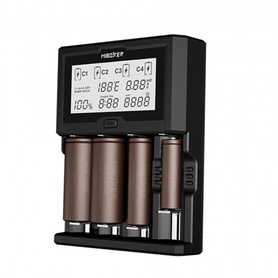 C4-12 LCD Display USB Rapid Intelligent Li-ion/IMR/Ni-MH Battery Charger 4Slots US Plug C4-12 LCD Display USB Rapid Intelligent Li-ion/IMR/Ni-MH Battery Charger 4Slots US Plug