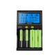 C4 LCD Display Rapid Intelligent Li-ion/IMR/INR Battery Charger 4 Slots US Plug