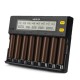 C8 8 Slots Rapid Smart AA AAA 18650 Battery Charger Current Optional Overcharging Protection
